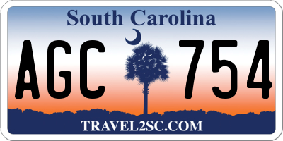SC license plate AGC754