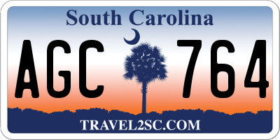 SC license plate AGC764