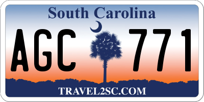 SC license plate AGC771