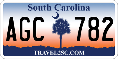 SC license plate AGC782