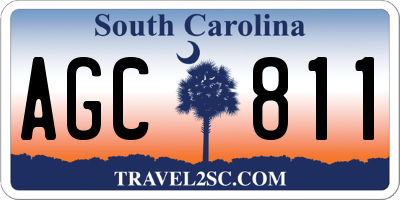 SC license plate AGC811