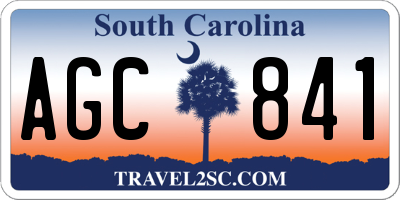 SC license plate AGC841