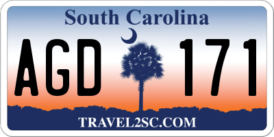 SC license plate AGD171