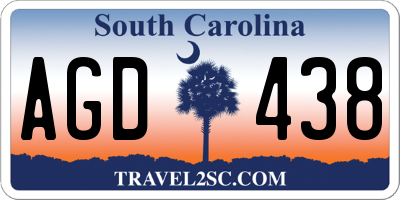 SC license plate AGD438