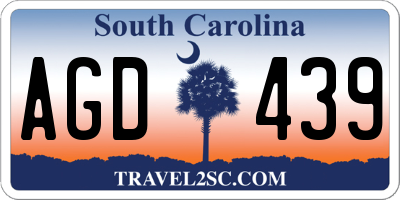SC license plate AGD439