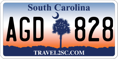 SC license plate AGD828