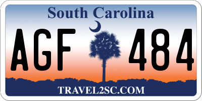 SC license plate AGF484