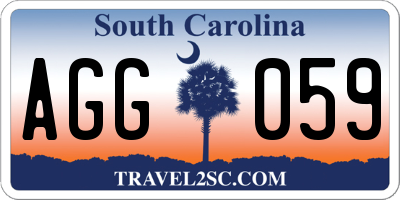 SC license plate AGG059