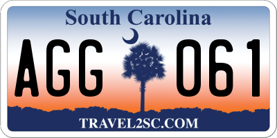 SC license plate AGG061