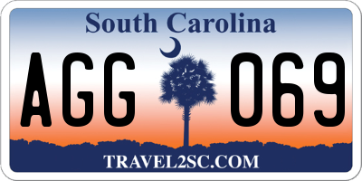 SC license plate AGG069