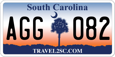 SC license plate AGG082
