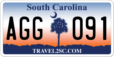 SC license plate AGG091