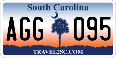 SC license plate AGG095