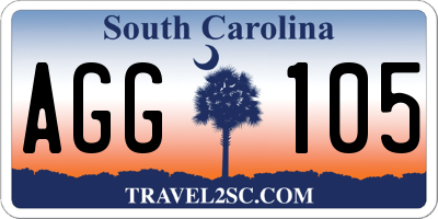 SC license plate AGG105