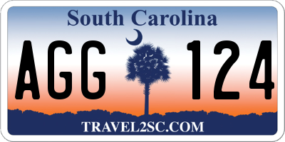 SC license plate AGG124