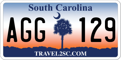 SC license plate AGG129