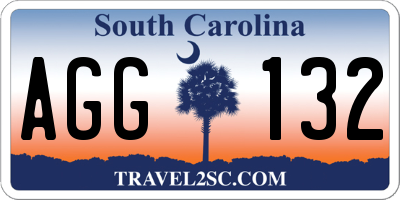 SC license plate AGG132