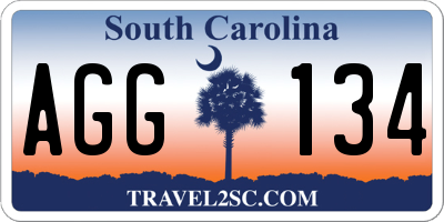 SC license plate AGG134