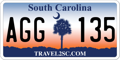SC license plate AGG135