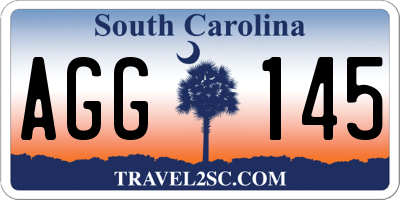 SC license plate AGG145