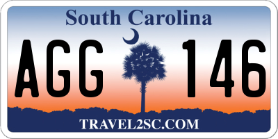 SC license plate AGG146