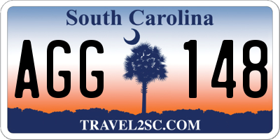 SC license plate AGG148