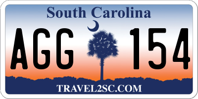 SC license plate AGG154