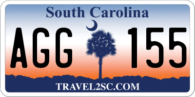 SC license plate AGG155