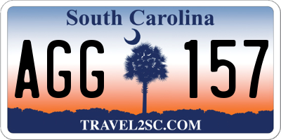 SC license plate AGG157