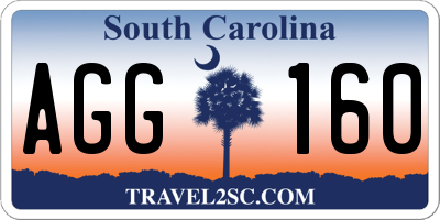 SC license plate AGG160