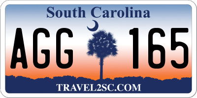 SC license plate AGG165