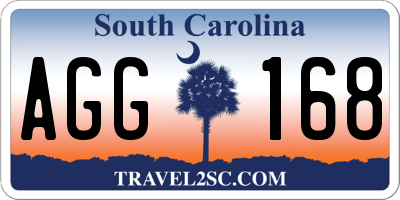 SC license plate AGG168