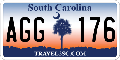 SC license plate AGG176