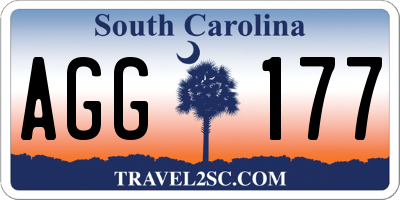 SC license plate AGG177