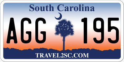 SC license plate AGG195