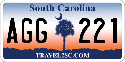 SC license plate AGG221