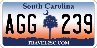SC license plate AGG239