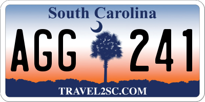SC license plate AGG241