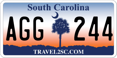SC license plate AGG244