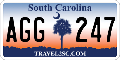 SC license plate AGG247