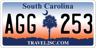 SC license plate AGG253