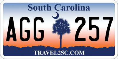 SC license plate AGG257