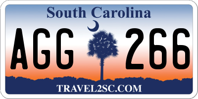 SC license plate AGG266