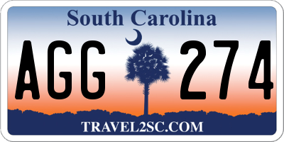 SC license plate AGG274