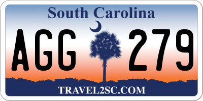 SC license plate AGG279