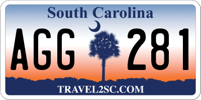 SC license plate AGG281