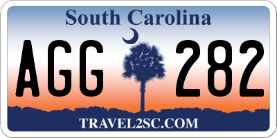 SC license plate AGG282
