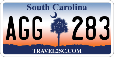 SC license plate AGG283