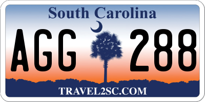 SC license plate AGG288