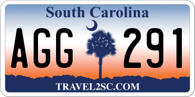 SC license plate AGG291